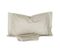 Mirabello Completo Lenzuola Letto Singolo Puro Percalle di Cotone 100% art. Louisiana (Sabbia)