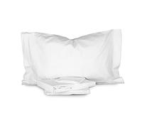 Mirabello Completo Set Lenzuola Matrimoniali Art. Louisiana in Puro Cotone Percalle (Bianco)