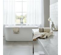 Mirabello Set Asciugamani Bagno Viso e Bidet in Cotone, Asciugamani Resistente a Lavaggi, Include 1 Asciugamano Viso 55x100 cm e 1 Asciugamano Bidet Ospite 40x60 cm, Asciugamani 2 Pezzi, Lilla