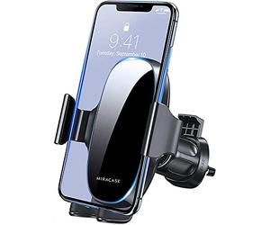 Miracase [2024-2a Generazione Porta Cellulare Auto e Supporto Cellulare Flessibile, Per Presa D'aria Dell'Auto Porta Smartphone Universale Compatibile con iPhone 16/15 e Samsung Xiaomi