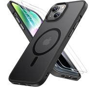 Miracase Custodia magnetica per iPhone 14 da 6,1 pollici (compatibile con MagSafe) (con 2 pellicole protettive) protezione di grado militare, anti-impronte, custodia opaca traslucida per telefono