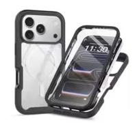 Miracase Custodia magnetica per iPhone 17 Pro Max da 6,9", [pulsante di acquisizione della fotocamera] Pellicola protettiva in vetro integrata, compatibile con MagSafe, copertura posteriore