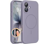 Miracase Custodia per iPhone 17, compatibile con MagSafe, copertura per il controllo della fotocamera integrata in silicone, spessore 3,0 mm, antiurto, protezione contro le cadute, custodia per