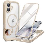 Miracase Custodia per iPhone 17 da 6,3", Protezione Integrale di Grado Militare contro le Cadute, Custodia per Telefono da Esterno con Schermo in Vetro Integrato e Controllo della Fotocamera
