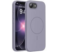 Miracase Custodia per iPhone 17e/iPhone 16e con MagSafe, [morbida fodera interna in microfibra antigraffio], custodia in silicone liquido con protezione anticaduta per 17e/16e, grigio lavanda