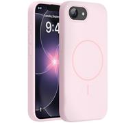 Miracase Custodia per iPhone 17e/iPhone 16e con MagSafe, [morbida fodera interna in microfibra antigraffio], custodia in silicone liquido con protezione anticaduta per 17e/16e, rosa sabbia
