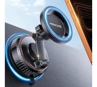 Miracase Magsafe - Supporto per telefono da auto con base a ventosa oversize e magnete 3600 gf, regolabile a 360°, supporto per telefono da auto per iPhone 17-12 Pro Max Plus Air, nero