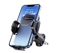 miracase Porta Cellulare Auto Doppio Gancio Metallico Ultra Stabile, grigio