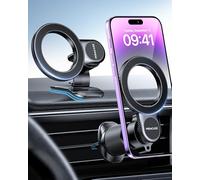 Miracase Porta Cellulare Auto per MagSafe【Potente Magnetico】Supproto Telefono Auto Magnetico【Gancio in Metallo】Porta Telefono Auto per Il Cruscotto&Presa d'Aria di Auto Compatibile con iPhone Android
