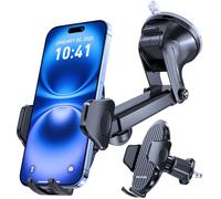 Miracase Supporto per telefono da auto, per cruscotto auto, parabrezza e bocchetta dell'aria, 4 in 1, supporto girevole a 360° per iPhone, Samsung, tutti gli smartphone da 4 a 7 pollici