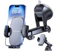 Miracase Supporto per telefono da auto per cruscotto e parabrezza, 3 in 1, supporto per cellulare, supporto girevole a 360° per iPhone16 15 Pro Plus Max 14 13 12 11Samsung