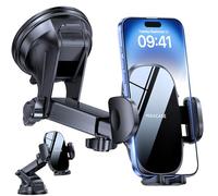 Miracase Supporto per telefono da auto per cruscotto e parabrezza, 3 in 1, supporto per telefono cellulare girevole a 360°, supporto GPS per iPhone 17 16 15 Pro Plus Max 14 13 12 11Samsung