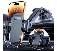 Miracase Supporto Universale per Telefono Auto [Potente Ventosa] Porta Cellulare Doppio Gancio Metallico per Cruscotto Parabrezza e Presa d'Aria Automobile Adatto Smartphone Universale