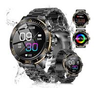 MiracDan Orologio Smartwatch Uomo con Chiamata Bluetooth 5.2, Display AMOLED 1.43", 107+ Modalità Sportive, Impermeabile IP68, Contapassi