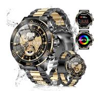 MiracDan Smartwatch Uomo Orologio Militare con 1,43" Rugged AMOLED, Smart Watch Uomo ip68 con Chiamate Bluetooth, Smartwatch Android iOS con 100 Modalità Sportive