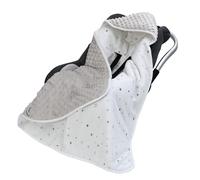 Miracle Baby Copertina Invernale Coperta Avvolgente per Ovetto 90x90cm Copertina Neonato per Seggiolino Auto e Passeggino Coperta per Bambini, Bifacciale e Morbida, Stelle