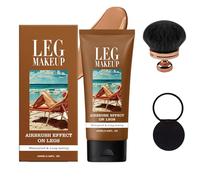 Miracle De Paris Body Coverage Perfector, Leg Makeup, Waterproof All Over Complexion Perfector with Body Makeup Brush, Tattoo Cover Up Cream for Women and Men (03#)