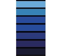 Miracle Home. Asciugamano 100% cotone egiziano Escala Cromática azul, 90 X 165, Azul, 12022