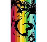 Miracle Home. Asciugamano 100% cotone egiziano Surf Paraiso, 90 X 165, Multicolor, 12032