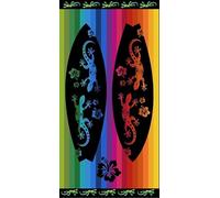 Miracle Home. Asciugamano in cotone Surf-Flores 100% cotone egiziano, 90 x 165, multicolore, 12007