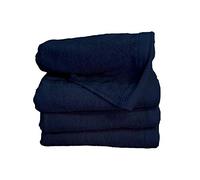 Miracle Home Asciugamano Nilo 2 Pezzi da 50 x 100. 100% Cotone, Blu Navy, 50X100