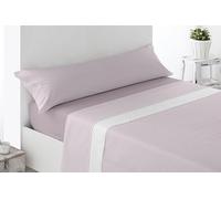 Miracle Home. Completo lenzuola Brias. Set di 4 pezzi, lenzuolo con angoli regolabili, sopra e 2 federe. Anti peeling. Rosa 150 x 200. Letto da 150. 2 federe per cuscino da 70 x 45 cm