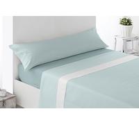 Miracle Home. Completo lenzuola Brias. Set di 4 pezzi, lenzuolo con angoli regolabili, sopra e 2 federe. Anti peeling. Verde. 180 x 200. Letto da 180. 2 federe per cuscino da 107 x 45 cm