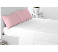 Miracle Home Federa Morbida e Confortevole in Due Pezzi, Cotone, 50% Poliestere, Rosa, 70 x 50. Letto 135. (Confezione da 2)