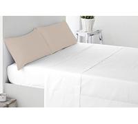 Miracle Home. Federe, 2 unità, 50% cotone, 50% poliestere, 85 x 45. Letto 150, Beige