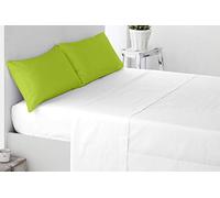 Miracle Home. Federe, 2 unità, 50% Cotone, 50% Poliestere, 85 x 45. Letto 150, Pistacchio