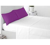 Miracle Home. Federe, 2 unità, 50% Cotone, 50% Poliestere, 85 x 45. Letto 150, Viola
