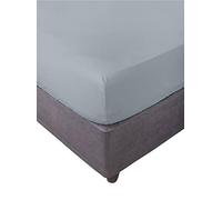Miracle Home. Lenzuolo con angoli 100% microfibra garzata, regolabile, elastico e antipeeling. 180X200. Letto 180. Grigio