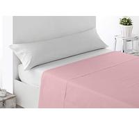 Miracle Home. Lenzuolo sopra morbido e confortevole, 100% microfibra spazzolata, senza rughe e anti-peeling. 160 x 270 Letto 90. Rosa