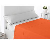 Miracle Home. Lenzuolo sopra morbido e confortevole, 100% microfibra spazzolata, senza rughe e anti-peeling. 230 x 270. Letto da 150. Arancione