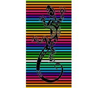 Miracle Home. Telo mare cotone egiziano Salamandra Arco Iris, 80% cotone, 20% poliestere. 90 X 165 12063