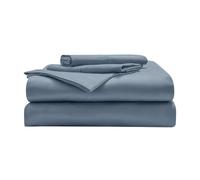 Miracle Made® Luxe Lenzuola rinfrescanti - blu ardesia - 4 pezzi argento infuso, 300 fili, termoregolante Miracle Clean & Cool ™, tessuto eucalipto pelli sensibili ultra traspirante