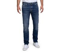 Miracle of Denim M.O.D Marcel Slim - Jeans da uomo con gamba stretta, mid blu, 32W x 34L
