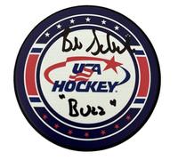 Miracle on Ice Disco da hockey USA autografato da Billy Schneider (Buzz Schneider) - Memorabilia da collezione, ottima idea regalo