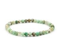 Miracles Minéraux Bracciale con perle rotonde da 4 mm, sottile e discreto, pietra naturale, creazione artigianale francese, oltre 60 scelte, 17-18 cm, Pietra Pietra Circonferenza del polso: 17-18 cm