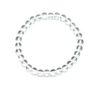 Miracles Minéraux - Bracciale con perle rotonde da 6 mm, in pietra naturale, creazione artigianale francese, più di 40 scelte e Elastico in lattice "cristal" ultra resistente., cod. BR-06