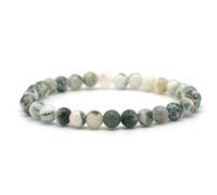 Miracles Minéraux Bracciale con Pietre Preziose e Perline Rotonde in Pietra Naturale - Gioielli Fatti a Mano per Donne e Uomini - Regalo per Donne e Uomini - Natura, Cuore e Crescita