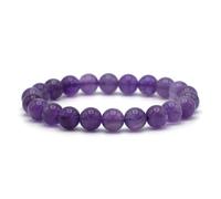 Miracles Minéraux Bracciale Perle Pietre Naturali - Energia & Equilibrio | Perline tonde 4-12 mm secondo la variante, elastico per polsi circa 17-19 cm, montato a mano vicino a Parigi