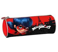 MIRACULOUS - Astuccio Scuola Personalizzato Ladybug con Chiusura ZIP, Ideale come Porta Cancelleria e Portapenne - Astuccio Piccolo Bambina e Bambino per Medie e Elementari, 22x8Hx8 cm, Rosso + Stampa