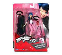 Miraculous BANDAI Tales Of Ladybug e Cat Noir, piccola bambola Marinette 12 cm, con accessori, giocattolo Fashion Studio Marinette, gamma Toys Dolls