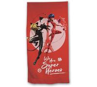 Miraculous Coccinella Gatto Noir 100% Veloce Dry Poliestere Microfibra Telo Mare