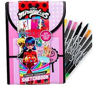 Miraculous Fashion Designer Sketchbook, Coccinella e Cat Noir Toys, adesivi, Ladybug Girl, età 6+