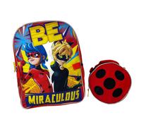 `Miraculous Ladybug 16`` Backpack With Round Lunch Bag` ACC NUOVO