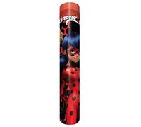 Miraculous Ladybug - Custodia tubolare in metallo, con 12 colori e temperamatite