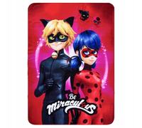 Miraculous Ladybug e Cat Noir Coperta Plaid 100x140cm in Polar Fleece Blanket