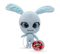 Miraculous Ladybug - Kwami Mon Ami Fluff, peluche per bambini da 24 cm, peluche morbidissimo con occhi in resina, brillantini e lucentezza, cuciture dettagliate (Wyncor)